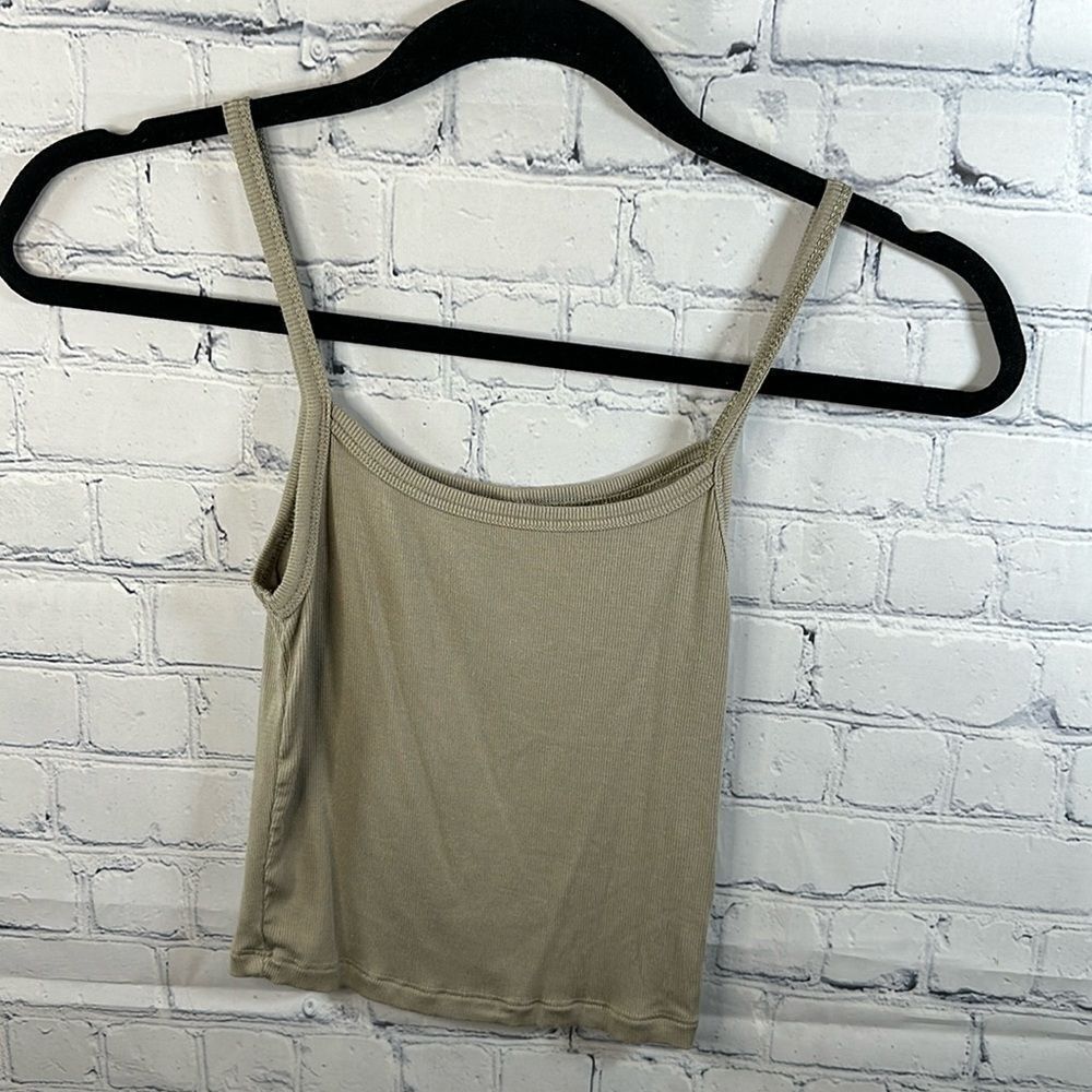 🌟 Aritzia Sunday Best Ribbed Tank Top - Size 2XS (Tan)